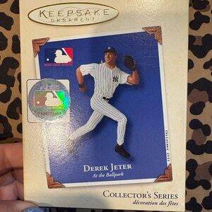 Hallmark Keepsake Ornament - Derek Jeter in Blue and White